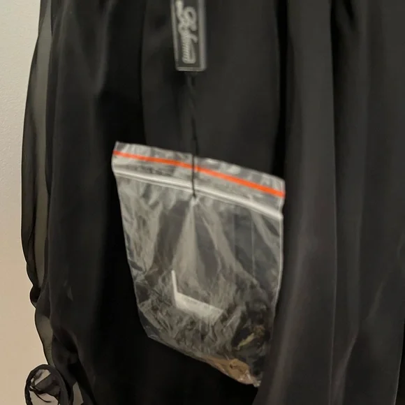 La Femme Short Black Strapless Cocktail Dress Size 6 - Picture 8 of 9